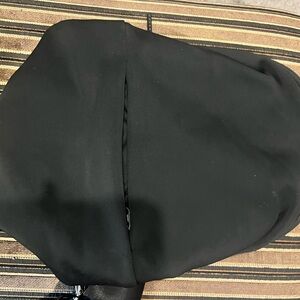 Black Crossbody Bag with Front Zip Pocket